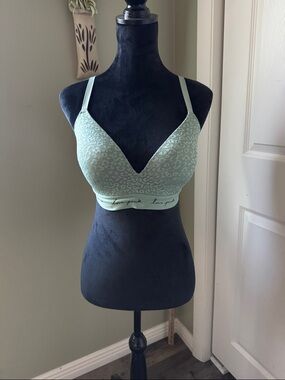 Victoria's Secret Mint Green Lace Padded Bralette